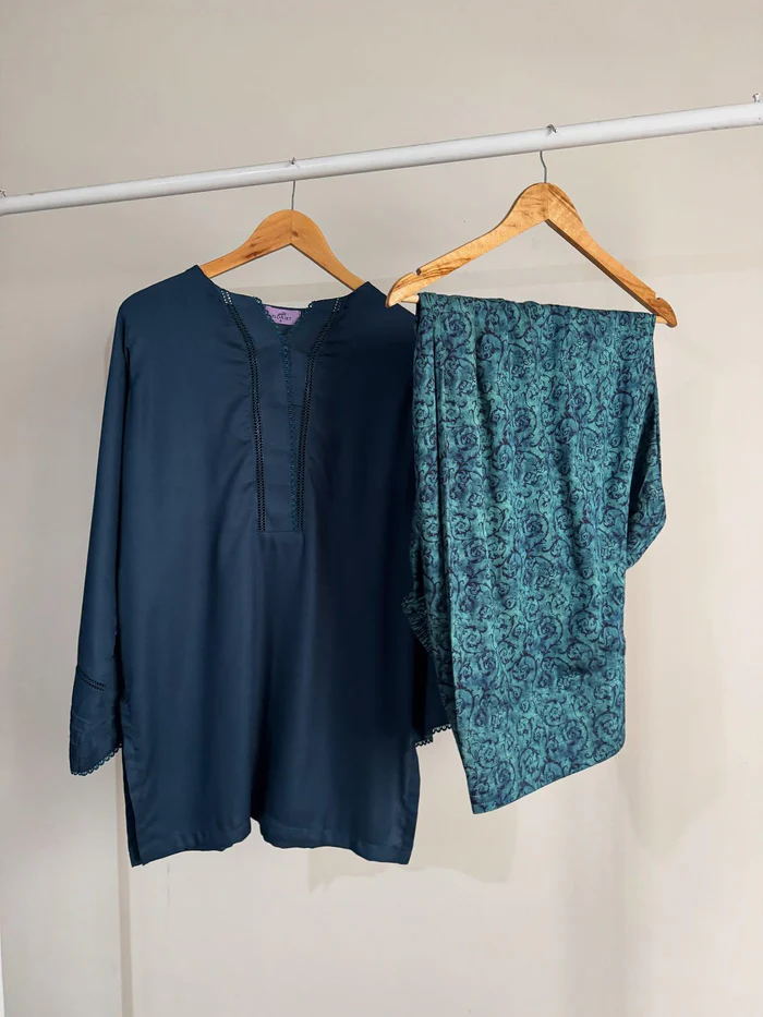 BLUE SET ( FARSHI SHALWAR )